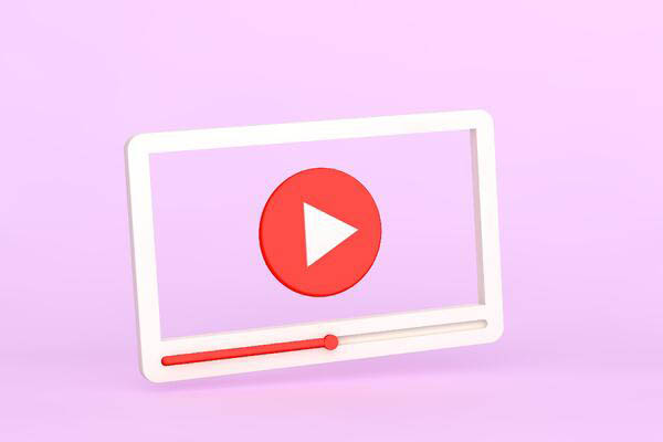 Mockup of tablet displaying video