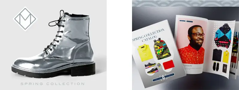 A Catalog and silver boot by Silver toner