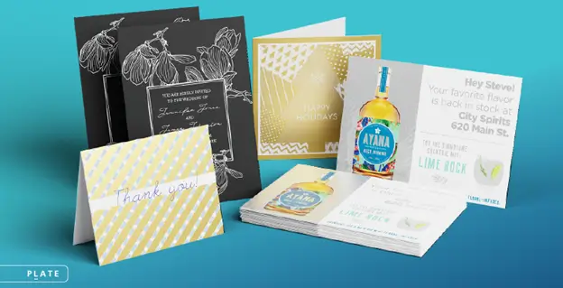 Cards printing with gold and silver special colors