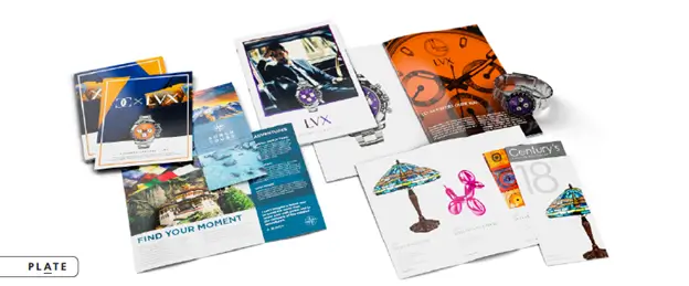 Brochures printing with special colors form Ricoh Pro C7500